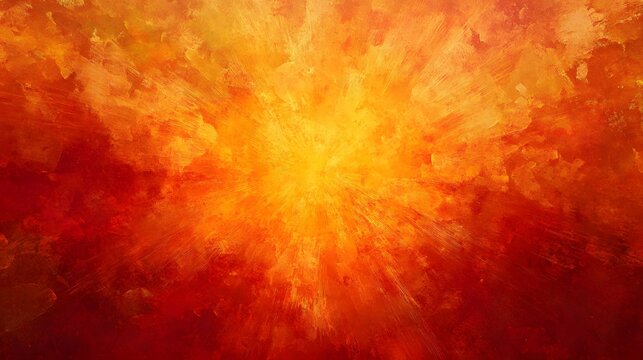 Radiant burst of fiery hues.