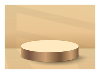 Minimalist Light Beige Podium
