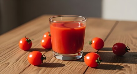 Refreshing Cherry Drink with Whole Cherries in a Glass
Fresh Cherries and a Sweet Cherry Beverage on a Wooden Table
Vibrant Red Cherries Infusing a Delicious Summer Drink