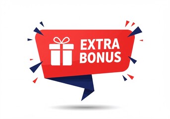The image is a promotional graphic featuring a gift icon and text 'EXTRA BONUS', likely used to highlight a special offer.