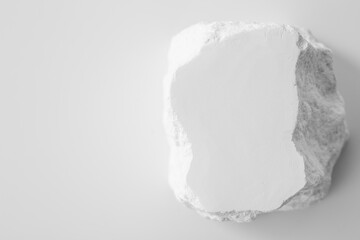 White Stone on Light Background for Minimalist Design Use