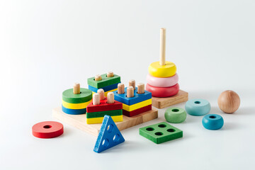 Colorful Wooden Learning Toys for Children Development and Fun