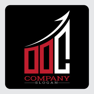 ODC logo design, ODC Company Logo Design Growth vector, ODC Upward Arrow Business Success Logo vector, ODC Corporate Branding Logo, ODC simple and modern logo, ODC business finance logo design, etc.