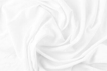 Soft White Fabric Texture with Gentle Draping and Flowing Lines