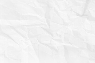 Crumpled White Paper Texture for Background or Design Elements