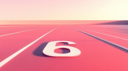 Focus on The Finish Line, race and track and achieving Success Theme