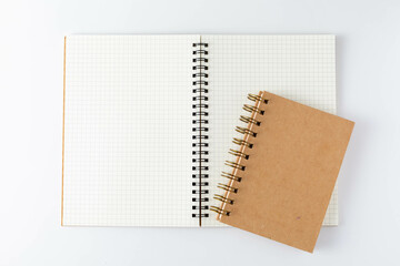 Blank Notebooks on White Background for Office and School Use