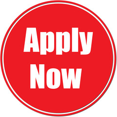 Apply Now Button PNG Isolated on Transparent Background