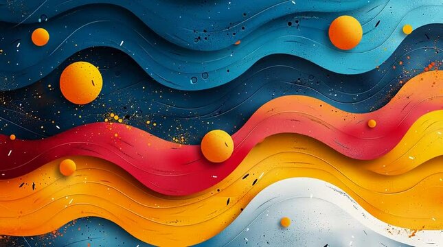 Vibrant Abstract Background with Flowing Organic Shapes and Bold Curves,Modern Flat Design Background in Teal and Navy with Minimalist Aesthetic,Colorful Abstract Canvas with Smooth Curves and Geometr