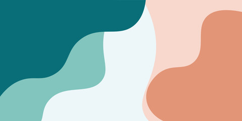 Modern colorful abstract background with dynamic wavy shapes, Minimal flowing wavy background, vector illustration eps10