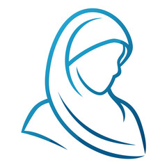 Mother Teresa Silhouette Line Art for Charity