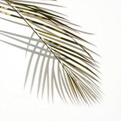 Obraz premium shadow overlay effects,realistic palm leaf shadow on transparent background,Natural shadow of tropical palm branch,mockup of shadow for product presentation, backdrop,Summer sunlight and shadow overla