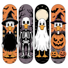 halloween monsters set