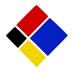 art color sign on white