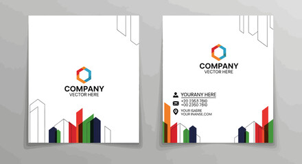 Business Card Design, Company Branding, Modern Style, Graphic Design, Digital Art, Professional Environment, Creative Concept