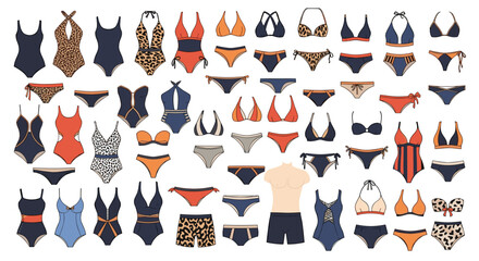Collection of Modern Swimwear Styles for Summer Fashion Trends