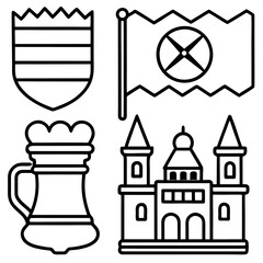 Obraz premium coat of arms of the castle