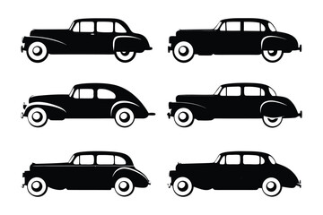 Classic Car Silhouettes Collection