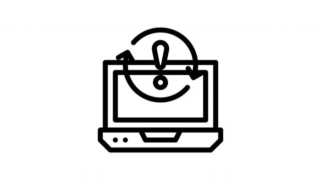 reboot minimalist stroke animation