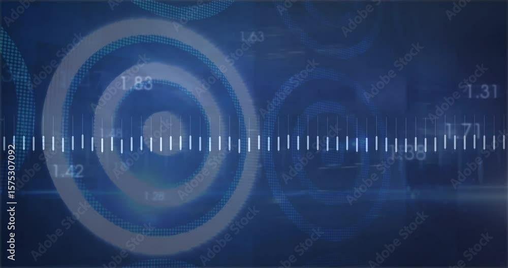 Poster on cycle start, data interface showing targets toggling bars waveform updating labels showing peaks