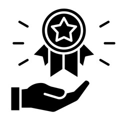Achievement Badge  Icon Element For Design

