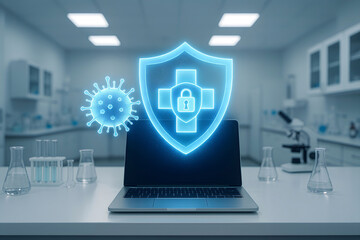 Protecting health and data a conceptual representation of cybersecurity in the medical field and coronavirus awareness