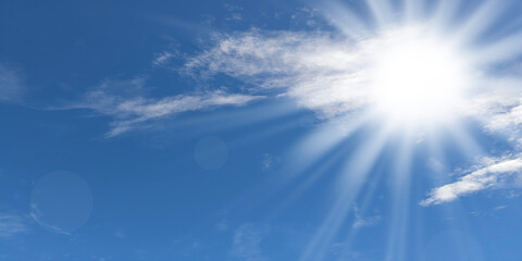 Sky background with partly cloudy. Natural beautiful and copy space