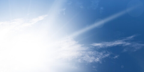 Sky background with partly cloudy. Natural beautiful and copy space