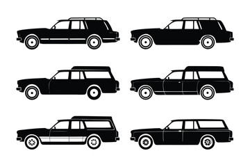 Classic Station Wagon Silhouettes 
