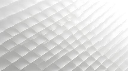 Fototapeta premium Futuristic white abstract background with geometric shapes and subtle gradient lighting.
