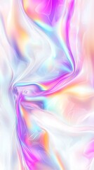 Ethereal Fluid Abstract Texture in Soft Pastel Colors with Iridescent Hues for Background Designs and Creative Projects