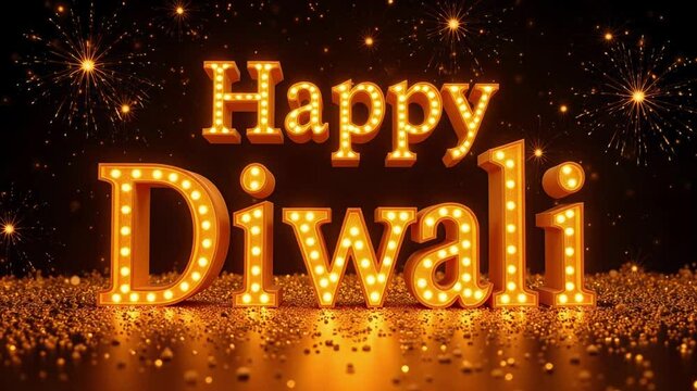 Celebrate Diwali with beautiful illuminating lights in stunning four k, a joyous and festive background decoration perfect for the festival of lights.