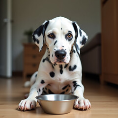 dog in a bowl