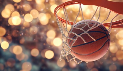 Swish! Basketball in the Net: A Golden Celebration