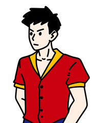 illustration of a cartoon boy