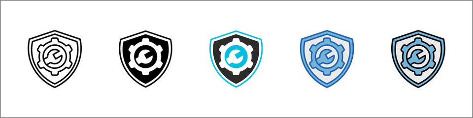 Maintenance Icon Pack Multistyle Illustration