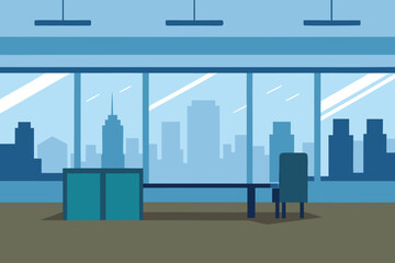 Naklejka premium urban city skyline silhouette town street
