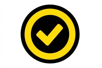 Yellow circle with black checkmark (3)