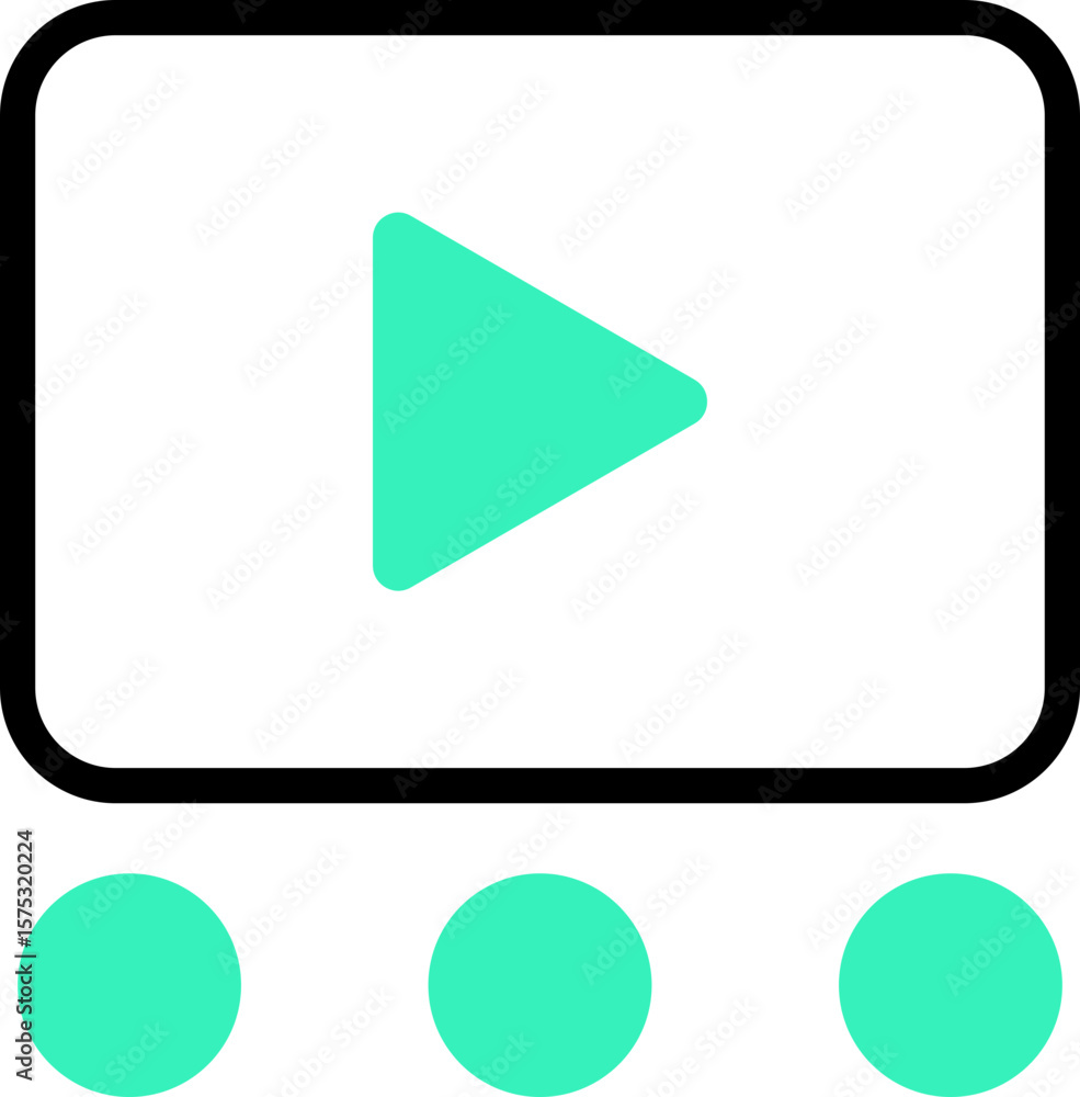 Poster duotone app ui icon element