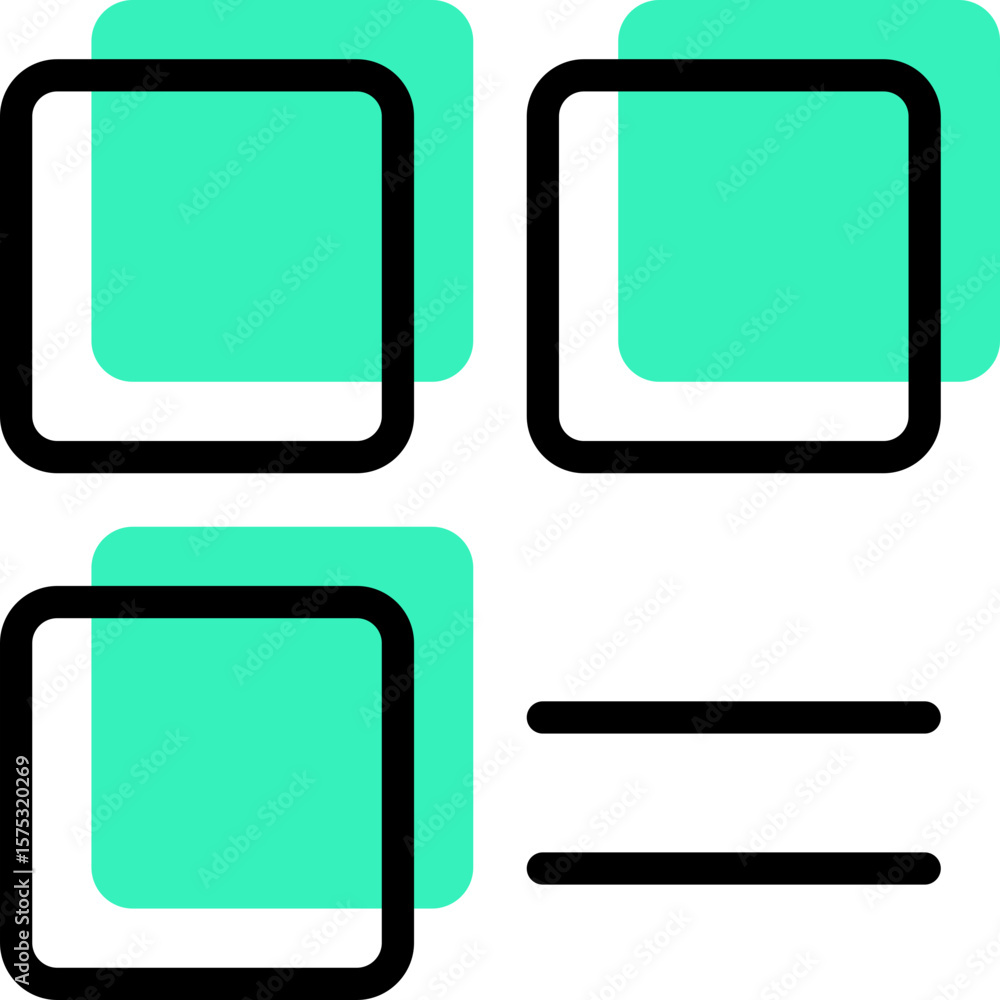 Poster duotone app ui icon element