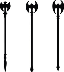 Abstract silhouette design number 34 representing an object or concept for various projects