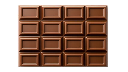Chocolate bar sweet dessert food cocoa treat delicious confectionery milk isolated background brown block snack on transparent background