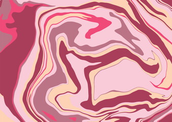 Liquify Abstract Swirls of Pink and Burgundy Abstract Liquid Marble Texture