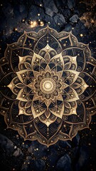 Subtle Golden Mandala