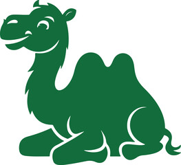 Fototapeta premium Detailed Camel Silhouette Illustration
