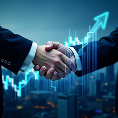 businessmen handshake after a good deal.	