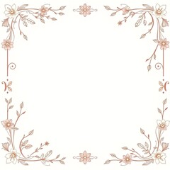 frame with floral ornament