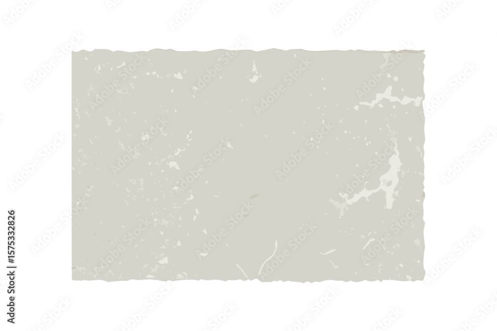 Poster a distressed textured light beige paper background with rough torn edges and subtle speckles of whit