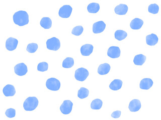 手描き背景　ドット　水彩　ブルー