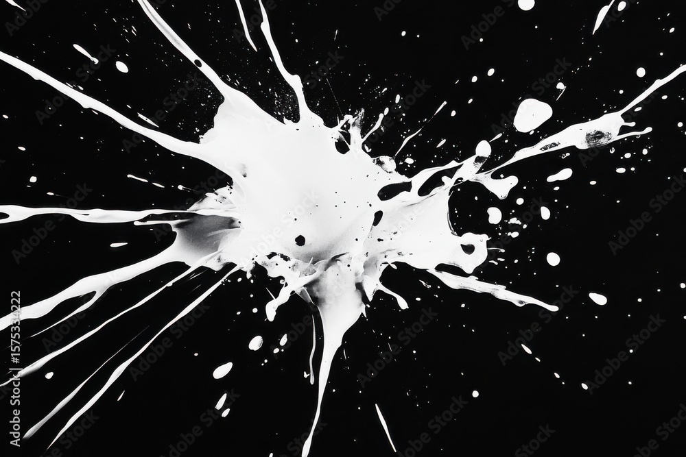 Poster high-definition splash explosion background with alpha channel for creative designs and projects, hd